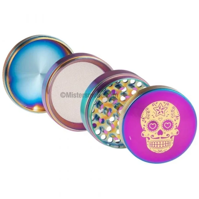 Grinder 4 parties Gold Skull Rainbow