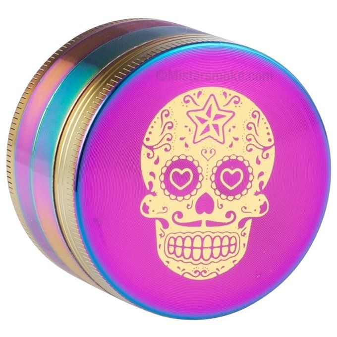 Grinder 4 parties Gold Skull Rainbow