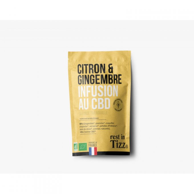 Infusion 10% de CBD Citron Gingembre 50g