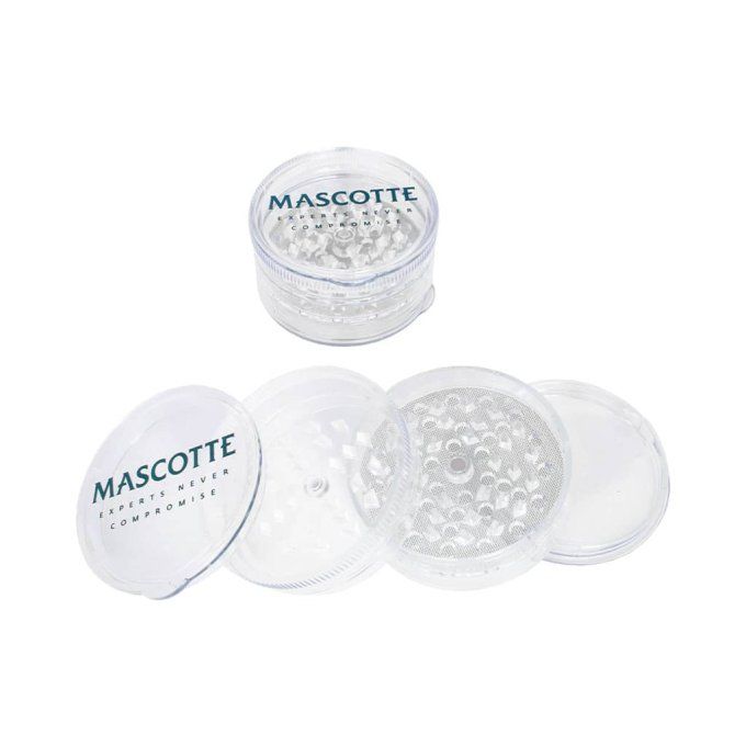 GRINDER  transparent à 4 couches avec dents de requin. Grande capacité avec 60mm de diamètre